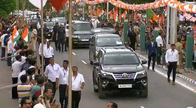 PM Modi holds roadshow in Bhuj on second day of Gujarat visit