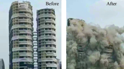 Frame by frame: See how Noida twin towers turned to dust in 9 seconds