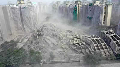 Gone in 12 seconds: Noida twin towers rest in pieces