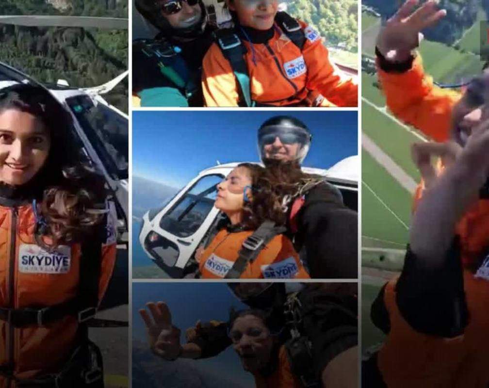 
Priya Bhavani Shankar goes skydiving on her holiday
