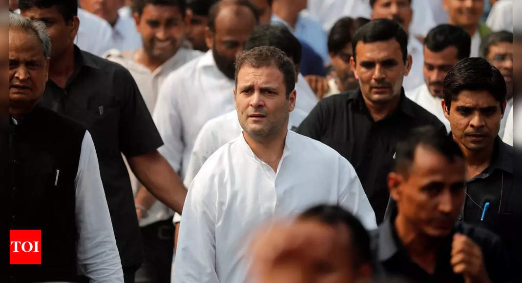 Rahul Gandhi to walk ‘all the way’ in Congress’s biggest mass contact programme Bharat Jodo Yatra | India News – Times of India