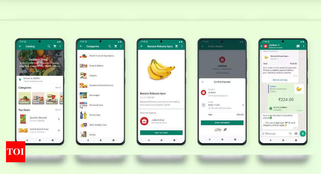 CEO Will Cathcart explains how to do grocery shopping on JioMart while chatting on WhatsApp – Times of India