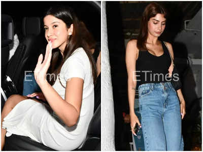 Photos: Shanaya Kapoor, Khushi Kapoor and other star kids step out for dinner in the city