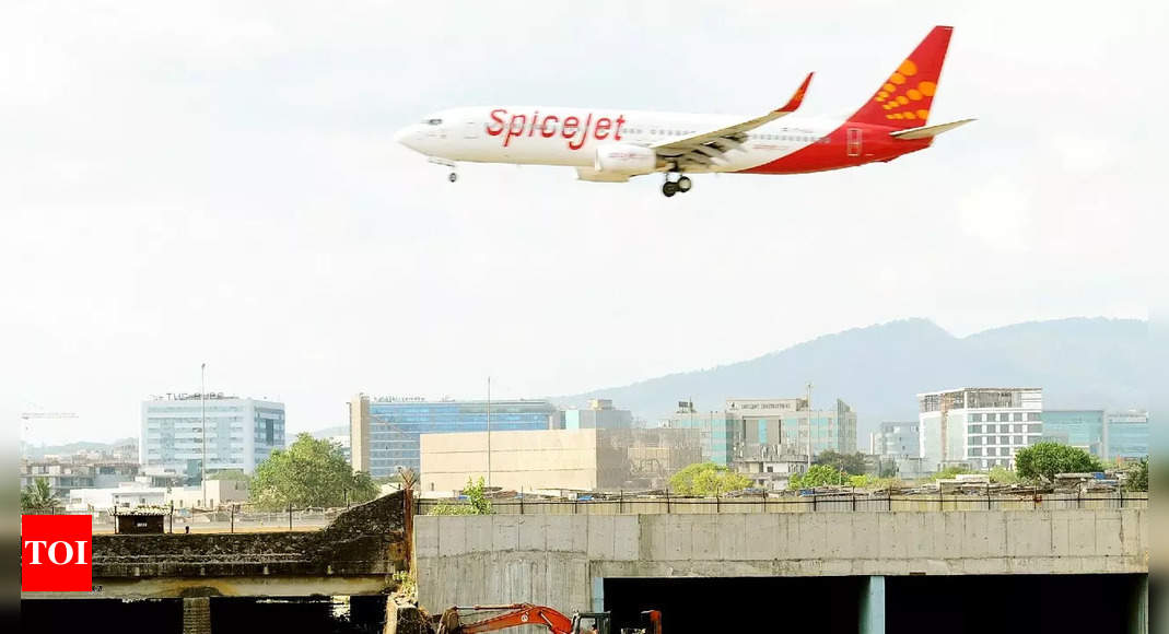 SpiceJet News: SpiceJet plane’s tyre bursts while landing | India Business News – Times of India