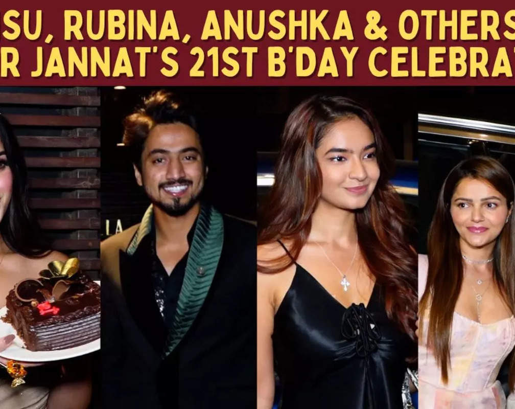 
Mr. Faisu, Rubina Dilaik, Shivangi Joshi, Anushka Sen & others at Jannat Zubair’s 21st b’day bash
