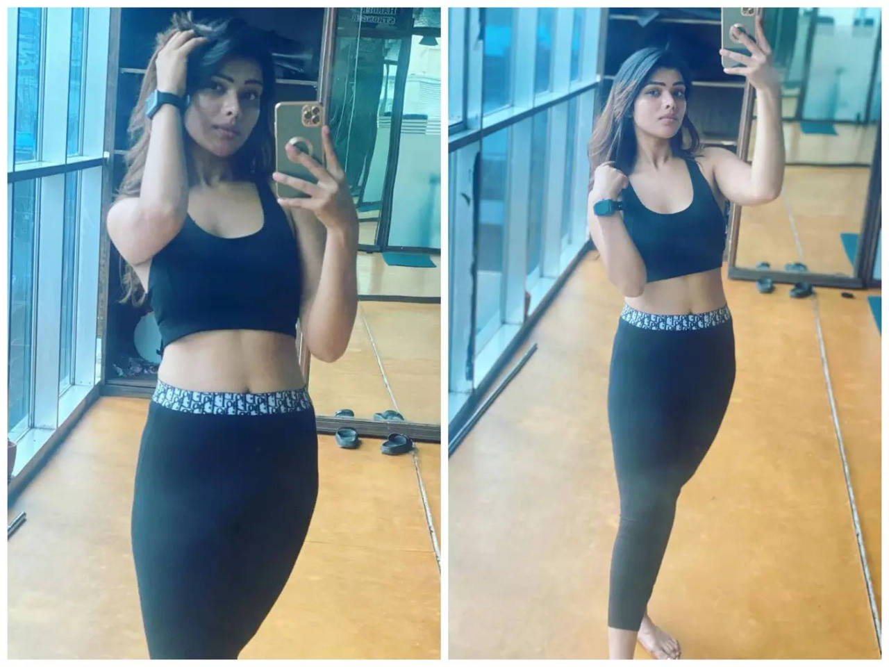 Mahima Gupta looks stunning as she poses in a black gym outfit | Bhojpuri  Movie News - Times of India