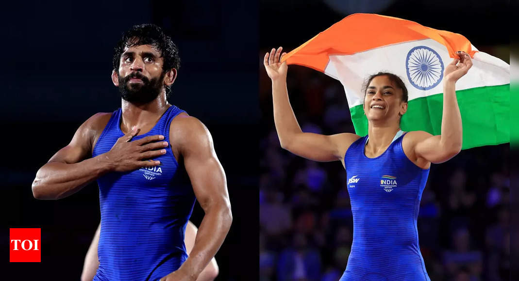 Bajrang Punia, Vinesh Phogat named in Indian wrestling squad for World ...