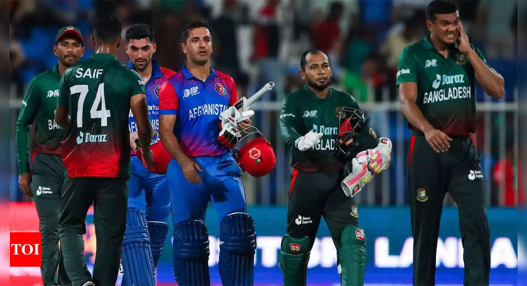 Asia Cup 2022, Bangladesh vs Afghanistan Highlights: Spinners, Najibullah Zadran take Afghanistan to Super 4s | Cricket News – Times of India