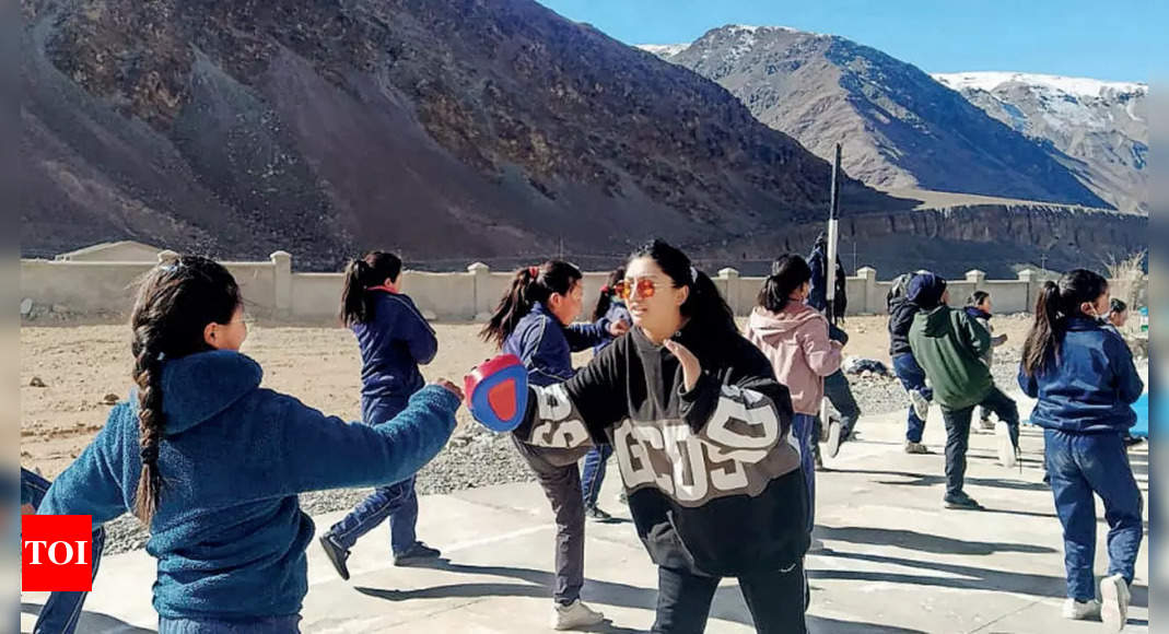this-pt-teacher-is-a-mascot-for-khelo-ladakh-times-of-india