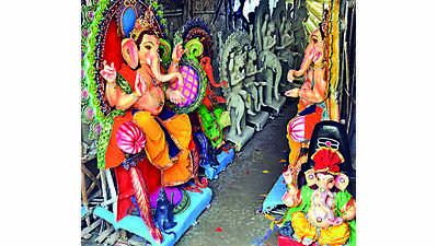 City pandals ready for Ganesh Chaturthi today