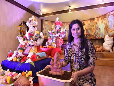 Welcoming bappa in an eco-friendly way