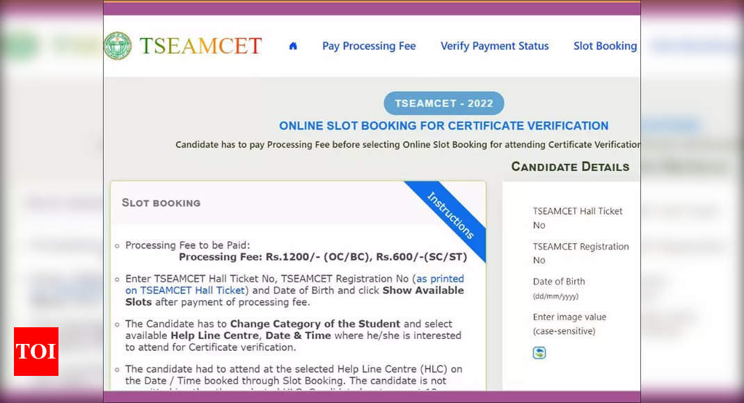 ts-eamcet-counselling-2022-slot-booking-for-first-phase-ends-today-at