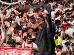 La Tomatina tomato fight festival returns after COVID-19 ban, in Bunol