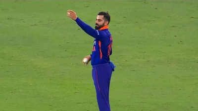 Watch: Virat Kohli bowls for the first time in a T20I in six years