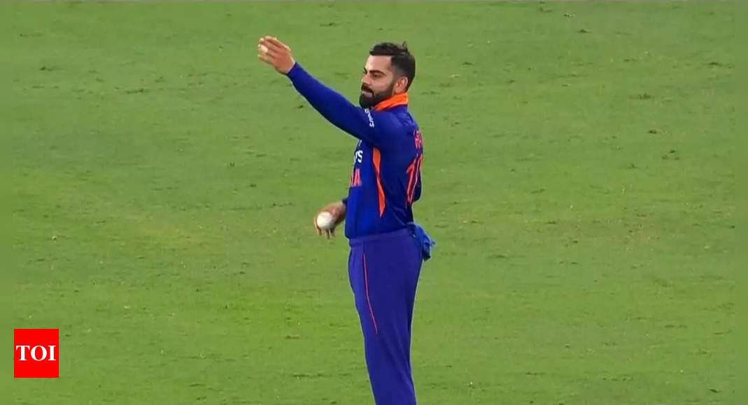 Watch: Virat Kohli bowls for the first time in a T20I in six years | Cricket News – Times of India