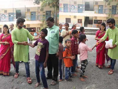 Appi Aamchi Collector actor Rohit Parshuram celebrates Ganeshotsav with specially-abled children