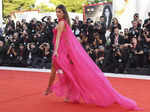 Alessandra Ambrosio poses for photographers upon arrival at the premiere of the ...