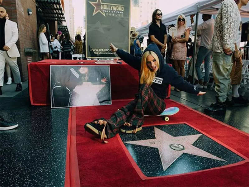 Avril Lavigne honoured with star on Hollywood Walk of Fame, says "feel...