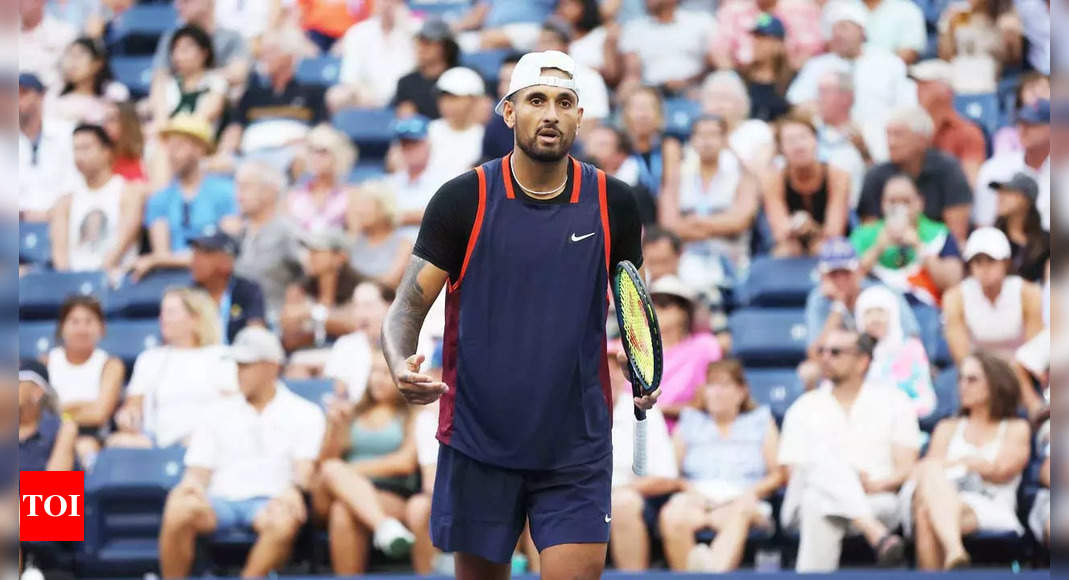 US Open 2022: Nick Kyrgios fined for spitting, obscenities | Tennis News – Times of India