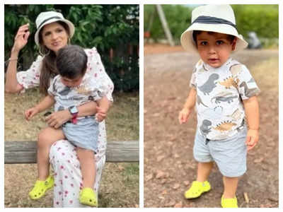 Jeh Ali Khan looks cute as a button in a round hat and yellow shoes – See photos