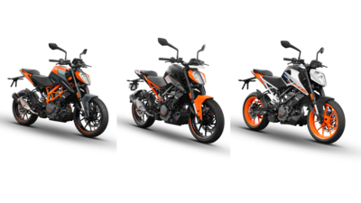 KTM Duke motorcycle range now gets new colour options: 125, 200, 250 and  390 - Times of India