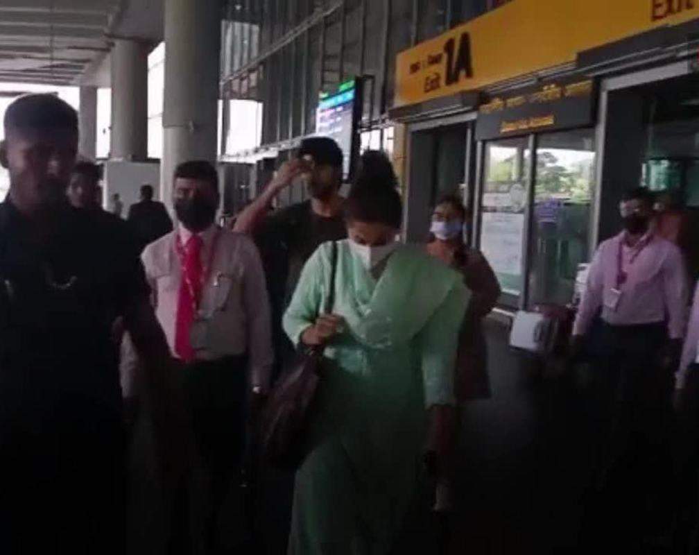 
Taapsee Pannu spotted at the Kolkata airport
