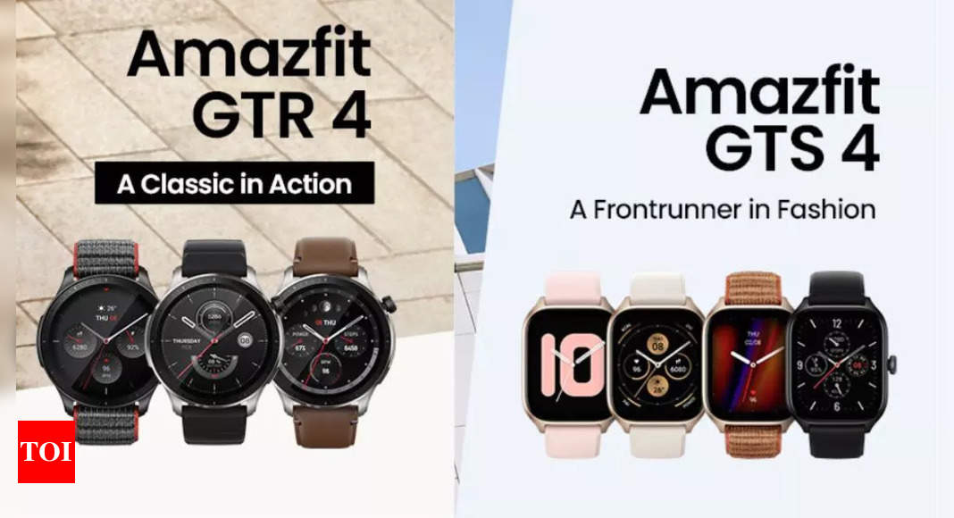 Amazfit launches new smartwatches ‘GTR 4’ and ‘GTS 4’ – Times of India