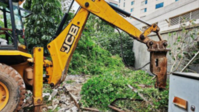Bengaluru: Wall & pathway blocking rajakaluve to lake demolished at Outer Ring Road tech park