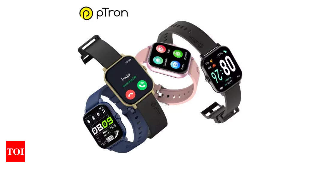 PTron launches Smart Watch with Bluetooth Earphones-omiya.com.vn
