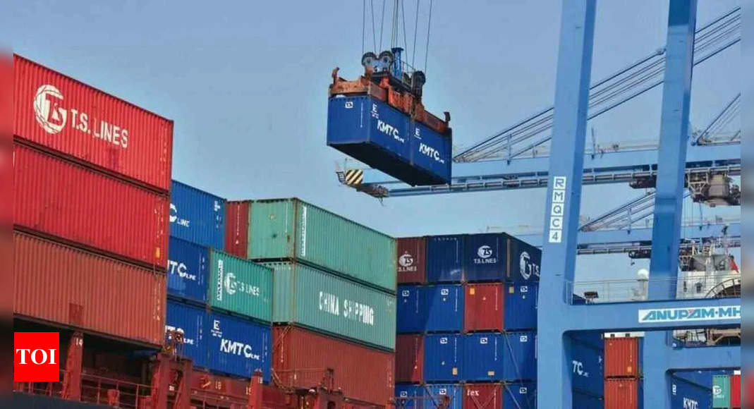 Exports remain flat at $3 billion in August; trade deficit widens to $28.68 billion – Times of India