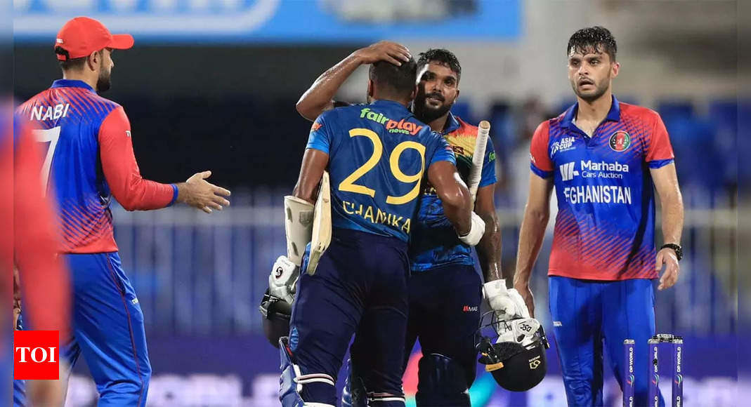Asia Cup 2022, Sri Lanka vs Afghanistan Highlights: Sri Lanka hunt down Afghanistan with superb all-round effort in slog overs | Cricket News – Times of India