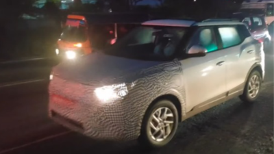 Mahindra XUV 400 spied testing ahead of its launch