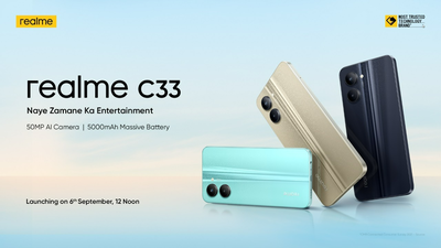 Realme C33 with 5000 mAh battery to launch in India on September 6