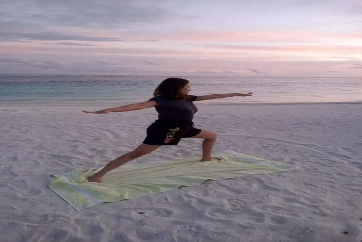 Sunset yoga