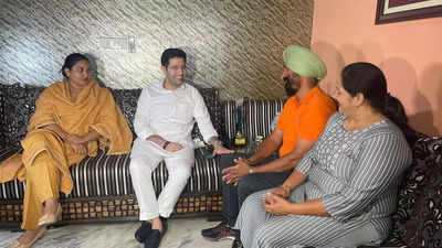 'We all stand firmly with Arsh': AAP Rajya Sabha MP Raghav Chadha meets cricketer Arshdeep Singh’s family