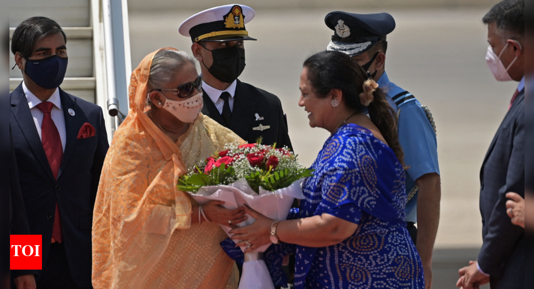 Bangladeshi PM Sheikh Hasina Meets Industrialist Gautam Adani India News Times Of India 
