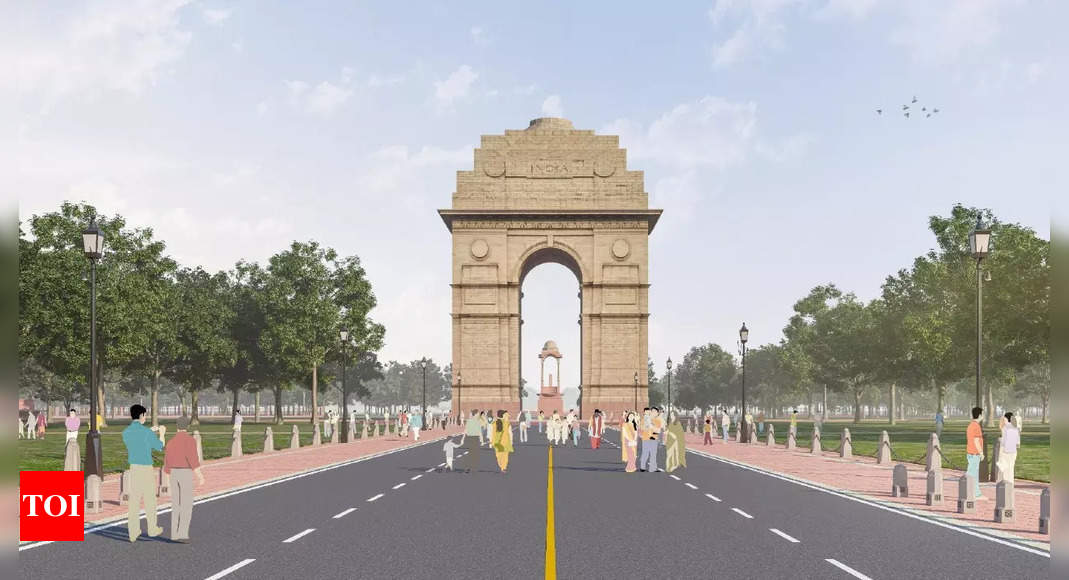 Kartavya Path', the new name of refurbished Central Vista Avenue | India  News - Times of India