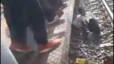 Man survives after train passes over him at railway station in Uttar Pradesh