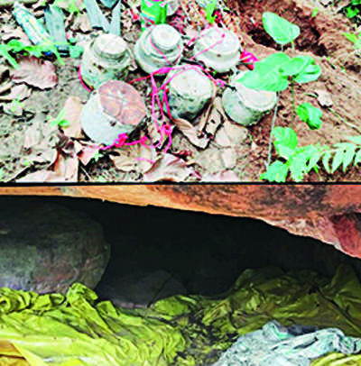 Huge cache of ammo found in Budha Pahar