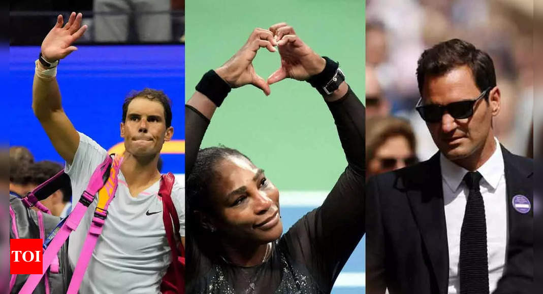 US Open 2022: As Serena Williams leaves, Rafael Nadal loses and Roger Federer absent, is the era over? | Tennis News – Times of India