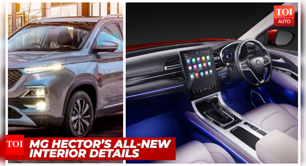 2022 MG Hector’s interior revealed Massive touchscreen, ambient