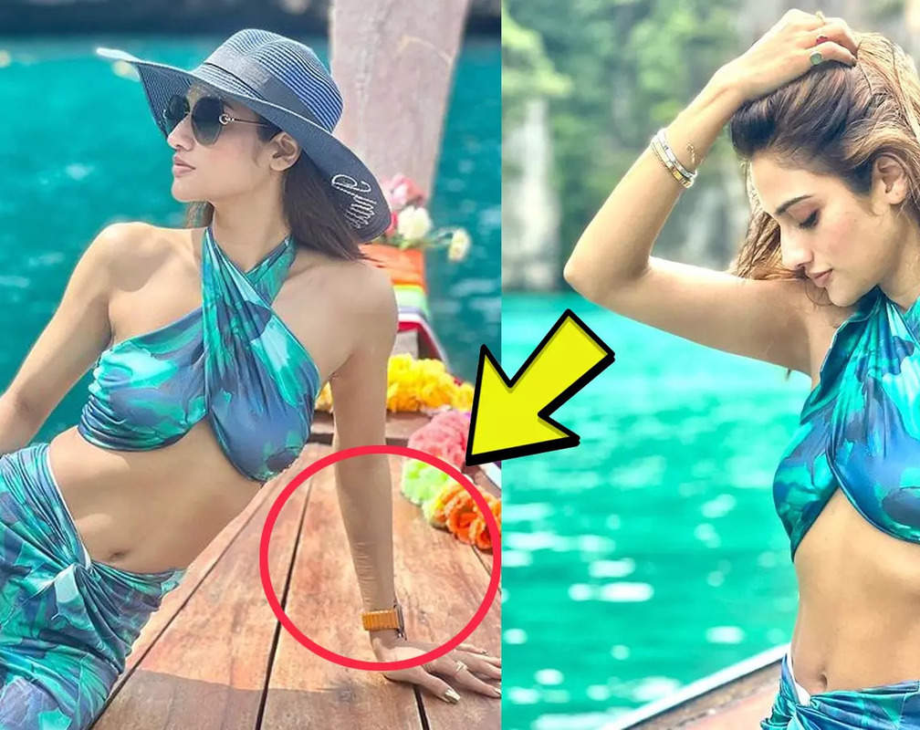 
Actress-politician Nusrat Jahan drops glamorous pictures and videos in turquoise bikini, netizens spot scars on her wrist, say 'she also cut her wrist in childhood'
