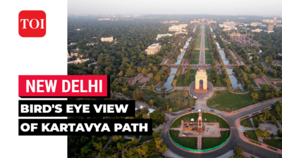 Drone Video: Kartavya Path-First look of the revamped Central Vista Avenue