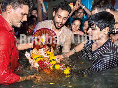 Siddhant: Danced a lot during Visarjan