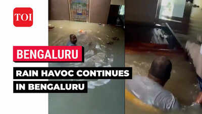 Watch: Man swims inside a submerged villa in Bengaluru’s elite Epsilon society