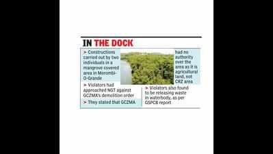 NGT upholds GCZMA’s order to raze structures in Chimbel