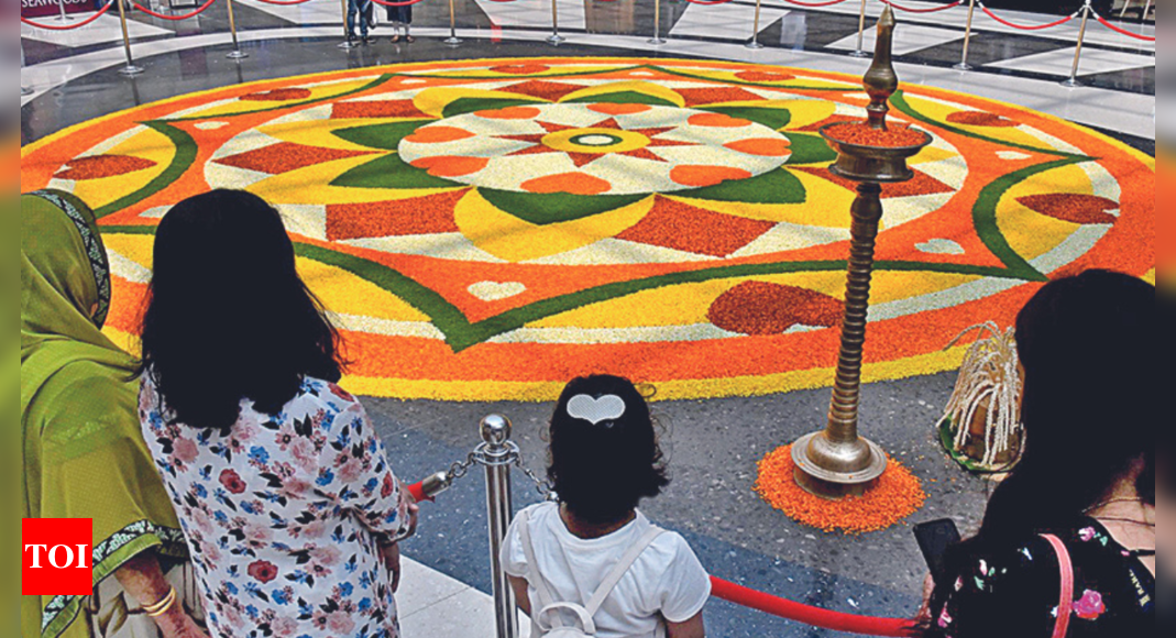 onam-keralites-mark-onam-today-with-sadya-floral-rangolis-mumbai