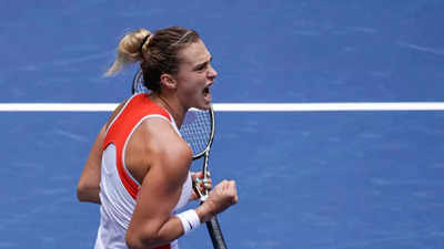 Aryna Sabalenka overpowers Karolina Pliskova to reach second straight US Open semifinal