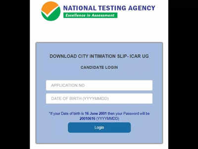 ICAR AIEEA UG 2022 city intimation slip released at icar.nta.nic.in, here's how to download