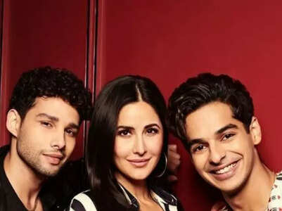 Katrina, Ishaan and Siddhant's KWK look